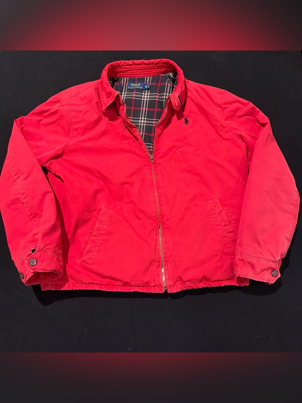 Men's Polo Ralph Lauren Harrington Jacket Cotton Size XL